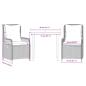 Preview: 3-tlg. Garten-Essgruppe mit Kissen Grau Poly Rattan