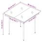 Preview: 3-tlg. Garten-Essgruppe mit Kissen Grau Poly Rattan