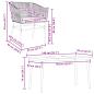 Preview: 5-tlg. Garten-Essgruppe mit Kissen Schwarz Poly Rattan Glas