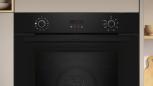 Preview: Neff B2CVG6AK3 N30 A+ Einbaubackofen mit Dampfunterstützung, 59,4 cm breit, 71 L, Pyrolyse, 8 Heizarten, Grillfunktion, Kindersicherung, schwarz