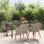 Preview: ARDEBO.de - 5-tlg. Garten-Essgruppe mit Kissen Braun