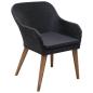 Preview: 9-tlg. Garten-Essgruppe mit Auflagen Poly Rattan Schwarz