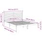 Preview: Massivholzbett Extra Lang ohne Matratze 140x220 cm