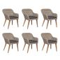 Preview: 7-tlg. Garten-Essgruppe mit Auflagen Poly Rattan