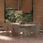 Preview: ARDEBO.de - 9-tlg. Garten-Essgruppe Poly Rattan Braun