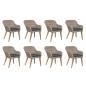Preview: 9-tlg. Garten-Essgruppe mit Auflagen Poly Rattan
