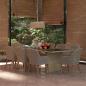 Preview: 9-tlg. Garten-Essgruppe Poly Rattan Braun