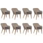 Preview: 9-tlg. Garten-Essgruppe Poly Rattan Braun