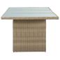 Preview: 7-tlg. Garten-Essgruppe Poly Rattan Braun