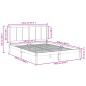 Preview: Massivholzbett Extra Lang ohne Matratze 140x220 cm