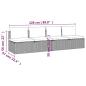 Preview: 4-tlg. Garten-Lounge-Set mit Kissen Grau Poly Rattan