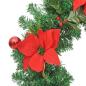 Preview: Weihnachtskranz mit LED-Leuchten Grün 60 cm PVC