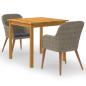 Preview: ARDEBO.de - 3-tlg. Garten-Essgruppe Braun