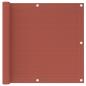 Preview: ARDEBO.de - Balkon-Sichtschutz Terracotta-Rot 90x300 cm HDPE