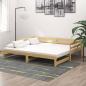 Preview: ARDEBO.de - Tagesbett Ausziehbar Massivholz Kiefer 2x(90x200) cm