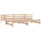 Preview: Tagesbett Ausziehbar Massivholz Kiefer 2x(90x200) cm