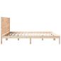 Preview: Massivholzbett Extra Lang ohne Matratze 200x220 cm