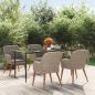 Preview: ARDEBO.de - 5-tlg. Garten-Essgruppe mit Kissen Braun