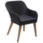 Preview: 7-tlg. Garten-Essgruppe Poly Rattan Schwarz