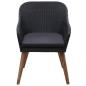 Preview: 7-tlg. Garten-Essgruppe Poly Rattan Schwarz
