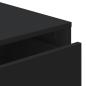 Preview: Kommode Schwarz 40x41x76 cm Holzwerkstoff