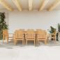 Preview: ARDEBO.de - 9-tlg. Garten-Essgruppe Massivholz Teak