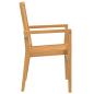 Preview: Gartenstühle 8 Stk. Stapelbar 56,5x57,5x91 cm Massivholz Teak