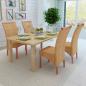 Preview: Esszimmerstühle 4 Stk. Braun Natur Rattan