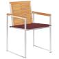 Preview: Gartenstühle 4 Stk. mit Kissen Massivholz Teak