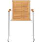 Preview: Gartenstühle 6 Stk. mit Kissen Massivholz Teak