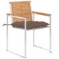 Preview: Gartenstühle 8 Stk. mit Kissen Massivholz Teak