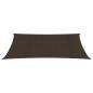 Preview: Sonnensegel 160 g/m² Braun 4x6 m HDPE