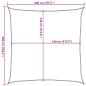 Preview: Sonnensegel 160 g/m² Braun 6x6 m HDPE