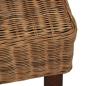 Preview: Esszimmerstühle 6 Stk. Natur Rattan Braun