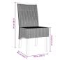 Preview: Esszimmerstühle 6 Stk. Natur Rattan Braun
