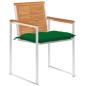 Preview: Gartenstühle 6 Stk. mit Kissen Massivholz Akazie