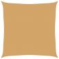 Preview: Sonnensegel 160 g/m² Quadratisch Sandfarbe 4,5x4,5 m HDPE
