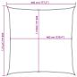 Preview: Sonnensegel 160 g/m² Quadratisch Sandfarbe 4,5x4,5 m HDPE
