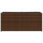 Preview: Hochbeet mit 2 Fächern Braun 90x20x40 cm Poly Rattan