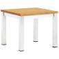 Preview: ARDEBO.de - Garten-Beistelltisch 45 x 45 x 38 cm Teak Massivholz Edelstahl