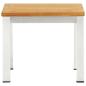 Preview: Garten-Beistelltisch 45 x 45 x 38 cm Teak Massivholz Edelstahl