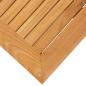 Preview: Garten-Beistelltisch 45 x 45 x 38 cm Teak Massivholz Edelstahl
