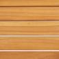 Preview: Garten-Beistelltisch 45 x 45 x 38 cm Teak Massivholz Edelstahl