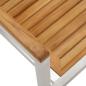 Preview: Gartenstühle mit Kissen 2 Stk. Massivholz Teak und Stahl