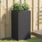Preview: ARDEBO.de - Pflanzkübel Schwarz 40x40x80 cm Poly Rattan