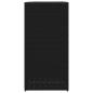 Preview: Pflanzkübel Schwarz 40x40x80 cm Poly Rattan