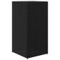 Preview: Pflanzkübel Schwarz 40x40x80 cm Poly Rattan