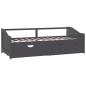 Preview: Tagesbett 3-Sitzer mit Schubladen Grau Kiefernholz 90x200 cm