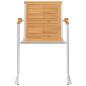 Preview: Gartenstühle 4 Stk. mit Kissen Massivholz Teak