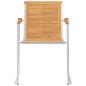 Preview: Gartenstühle 4 Stk. mit Kissen Massivholz Teak